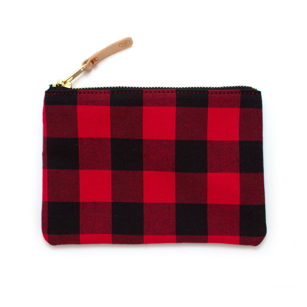 Buffalo Plaid Small Zipper Pouch