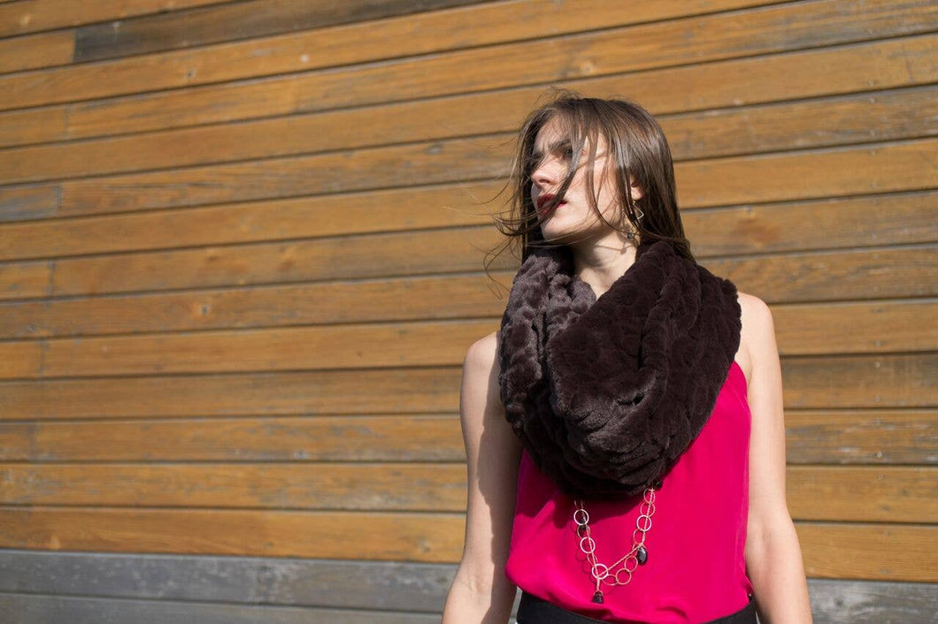 Faux Fur Infinity Scarf