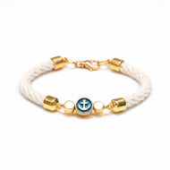 Allison Cole Jewelry - Cotuit Bracelet  - Ivory/Gold: S