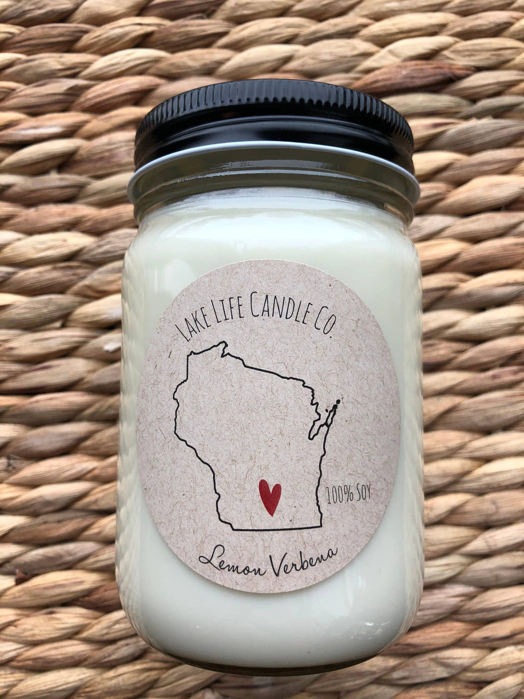 Wisconsin Heart Candle