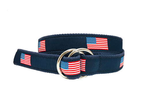 American Flag 0-Ring Belt