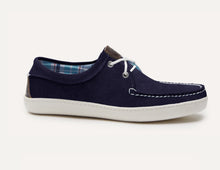 Custom Navy Suede Boat Shoe