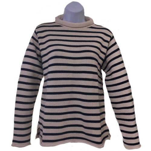 Striped Roll Neck Sweater