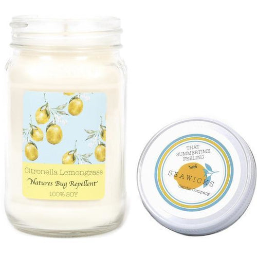 Citronella Lemongrass Mason Jar Candle